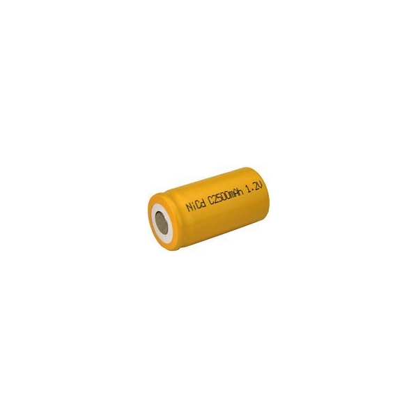 NiCD Batterie C 2500 mAh Flach - 1,2V - Evergreen