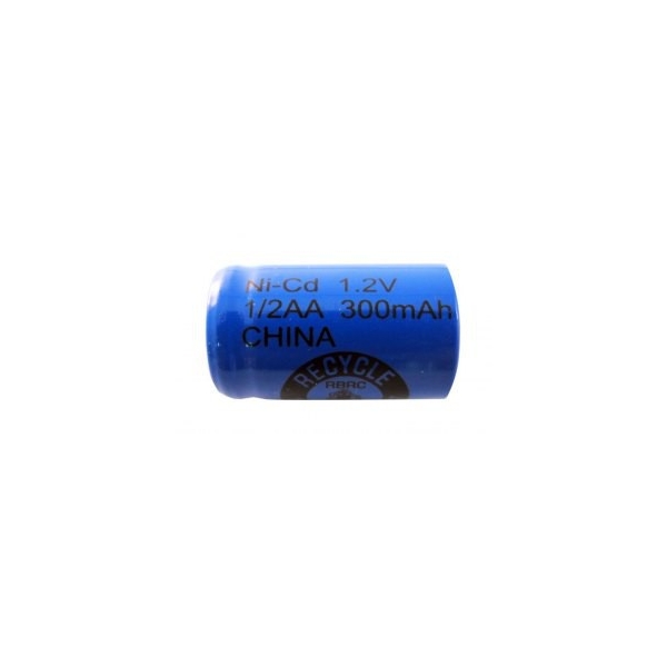 NiCD Batterie 1/2 AA 300 mAh flach - 1,2V - Evergreen