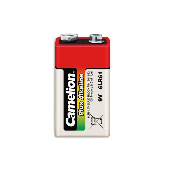 Accus piles rechargeables Block 9V H6F22 200 mAh Ni-MH Camelion