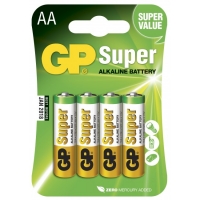 Alkaline Batterie 4 x AA / LR6 - 1,5V - GP Battery