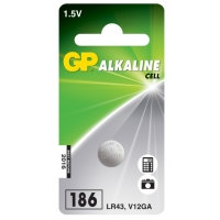 Alkaline Knopfzelle 1 x GP 186 / LR43 / V12GA - 1,5V - GP Battery