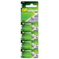 Alkaline Knopfzelle 5 x GP 186 / LR43 / V12GA - 1,5V - GP Battery