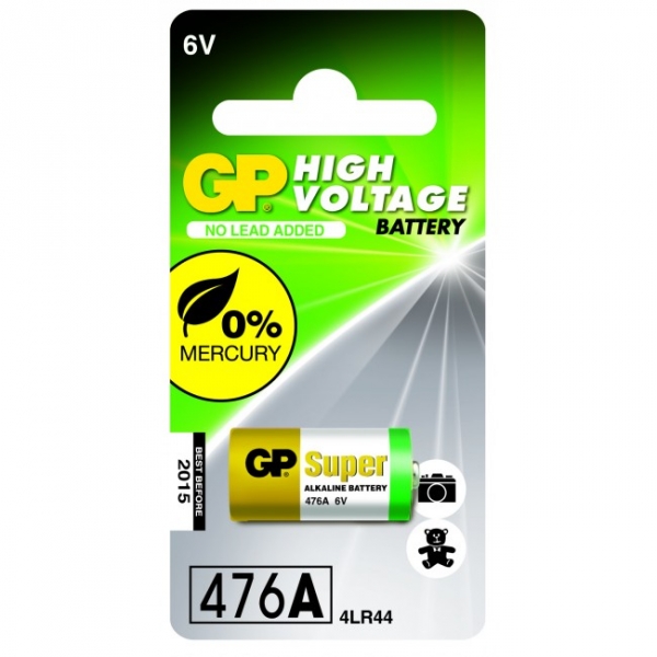 Alkaline Batterie 1 x GP 476A / 4LR44 / A544 / PX28A - 6V - GP Battery