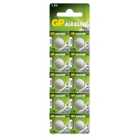 Alkaline Knopfzelle 10 x GP A76 / LR44 / V13GA - 1,5V - GP Battery