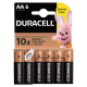 Duracell Basic Duralock LR6 AA x 6 Alkaline-Batterien