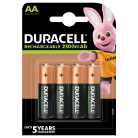 Duracell wiederaufladbar R6/AA Ni-MH 2500 mAh x 4 batterien