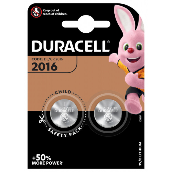Duracell CR2016 lithium x 2 batterien