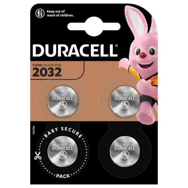 Duracell CR2032 lithium x 4 batterien