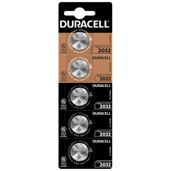 Duracell CR2032 lithium x 5 batterien