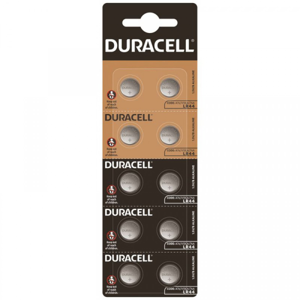Duracell G13/LR44/A76/L1154/157 x 10 batterien