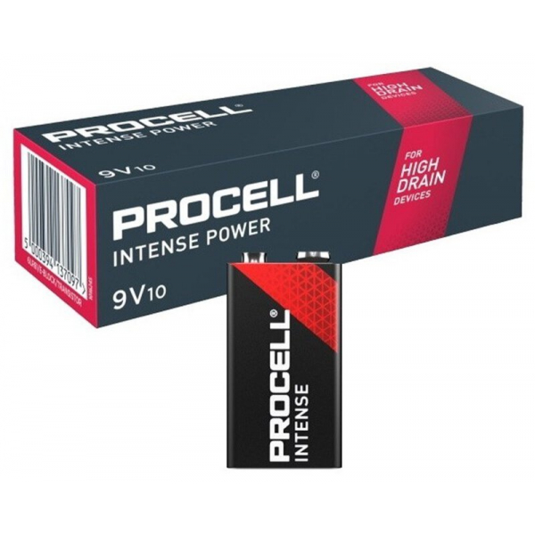 Duracell Procell INTENSE 6LR61/9V x 10 alkali batterien