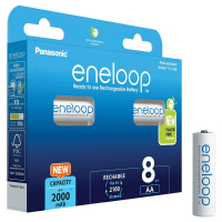 Panasonic Eneloop R6/AA 2000 mAh Ni-MH x 8 wiederaufladbare batterien (blister)