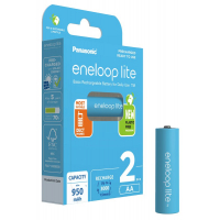 Panasonic Eneloop Lite NEW R6/AA 950mAh x 2 wiederaufladbare batterien (blister)