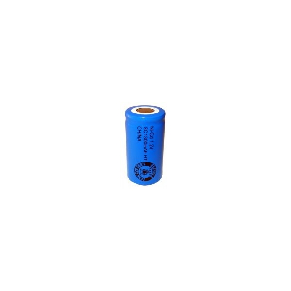 Batterie NiCD Sub C 1300 mAh Flachkopfbatterie - 1,2V - Evergreen