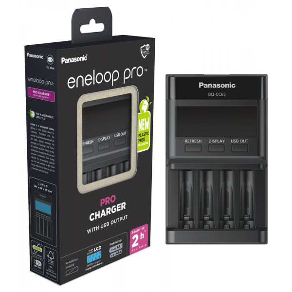 Panasonic Eneloop Batterieladegerät BQ-CC65 NI-MH EKO