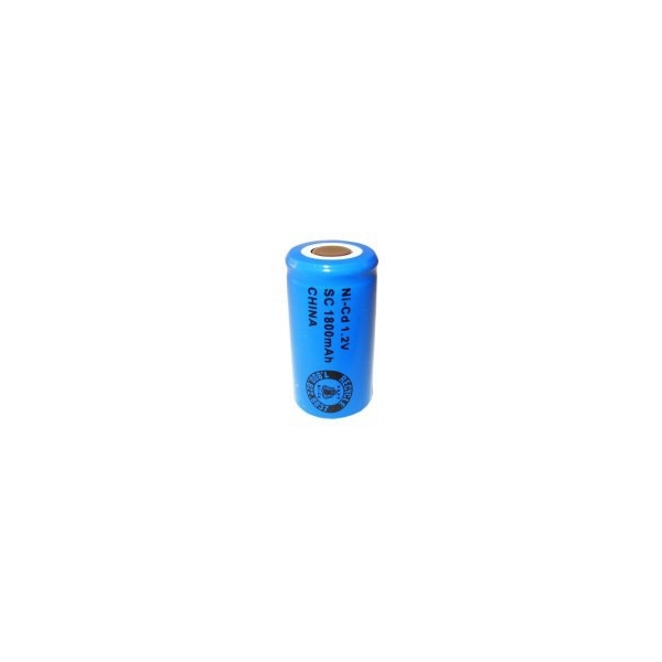 Batterie NiCD Sub C 1800 mAh Flachkopfbatterie - 1,2V - Evergreen