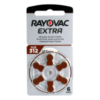Rayovac Extra 312 für Hörgeräte x 6 batterien