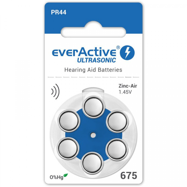 everActive ULTRASONIC 675 für Hörgeräte x 6 batterien