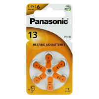 Panasonic 13 für Hörgeräte x 6 batterien