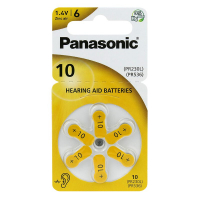 Panasonic 10 für Hörgeräte x 6 batterien