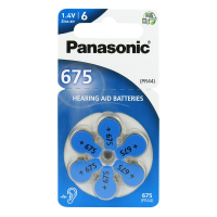 Panasonic 675 für Hörgeräte x 6 batterien