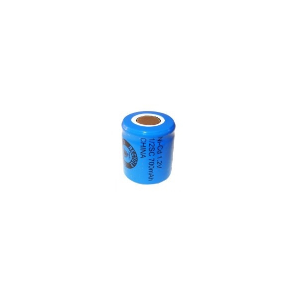 Batterie NiCD 1/2 Sub C 700 mAh Flachkopfbatterie - 1,2V - Evergreen