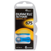 Duracell ActivAir 675 MF für Hörgeräte x 6 batterien