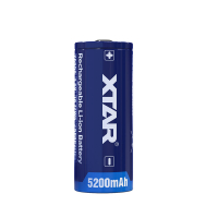 Xtar 26650 3,6 V Li-Ion 5200 mAh Akku mit BUTTON TOP-Schutz