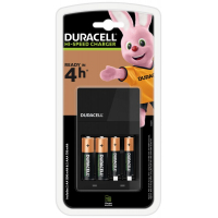 Duracell CEF14 akkuladegerät + 2 x R6/AA 1300 mAh + 2 x R03/AAA 750 mAh