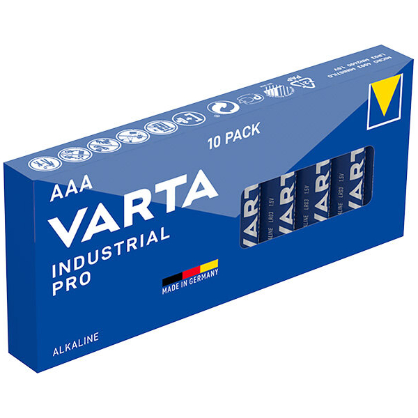 Varta Industrial PRO LR03/AAA x 10 batterien