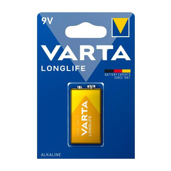 Varta LONGLIFE 6LR61/9V x 1 batterie (blister)