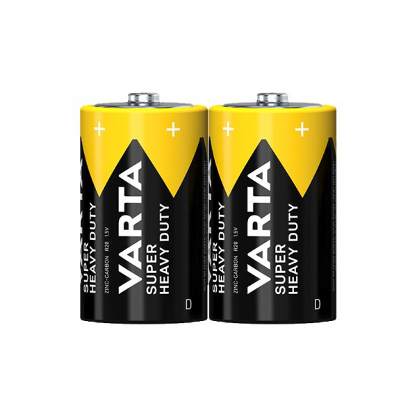 Varta SUPERLIFE / Super Heavy Duty LR20/D Zink-Kohle x 2 batterien