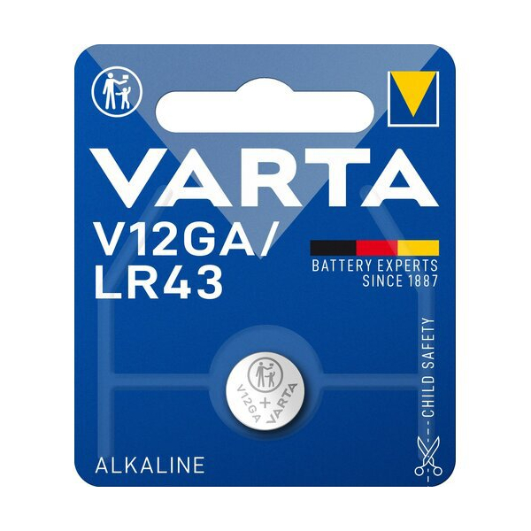 Varta AG12 alkalisch X 1 batterie (blister)