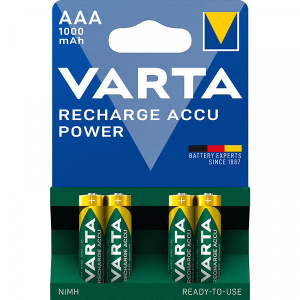 Varta Ready2Use LR03/AAA Ni-MH 1000 mAh x 4 wiederaufladbare batterien