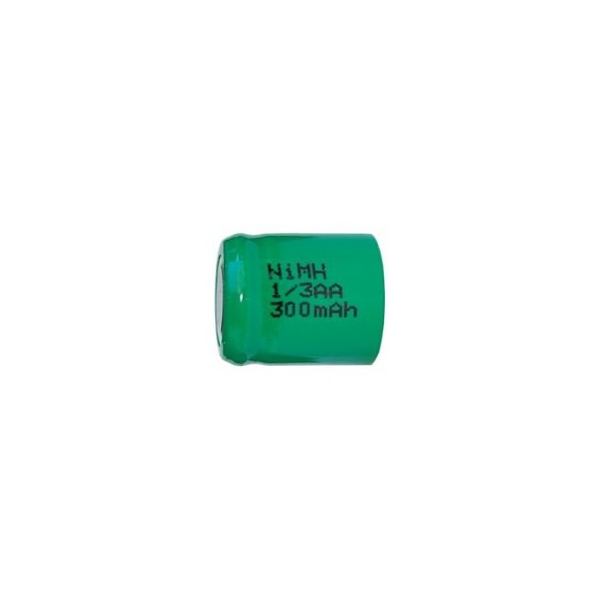 Batterie NiMH 1/3 AA 300 mAh Flachkopfbatterie- 1,2V - Evergreen