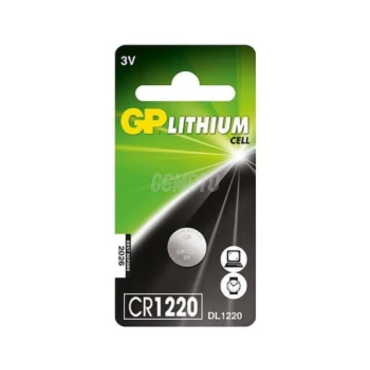 1 Lithium-Knopfzelle CR1220 3 V 