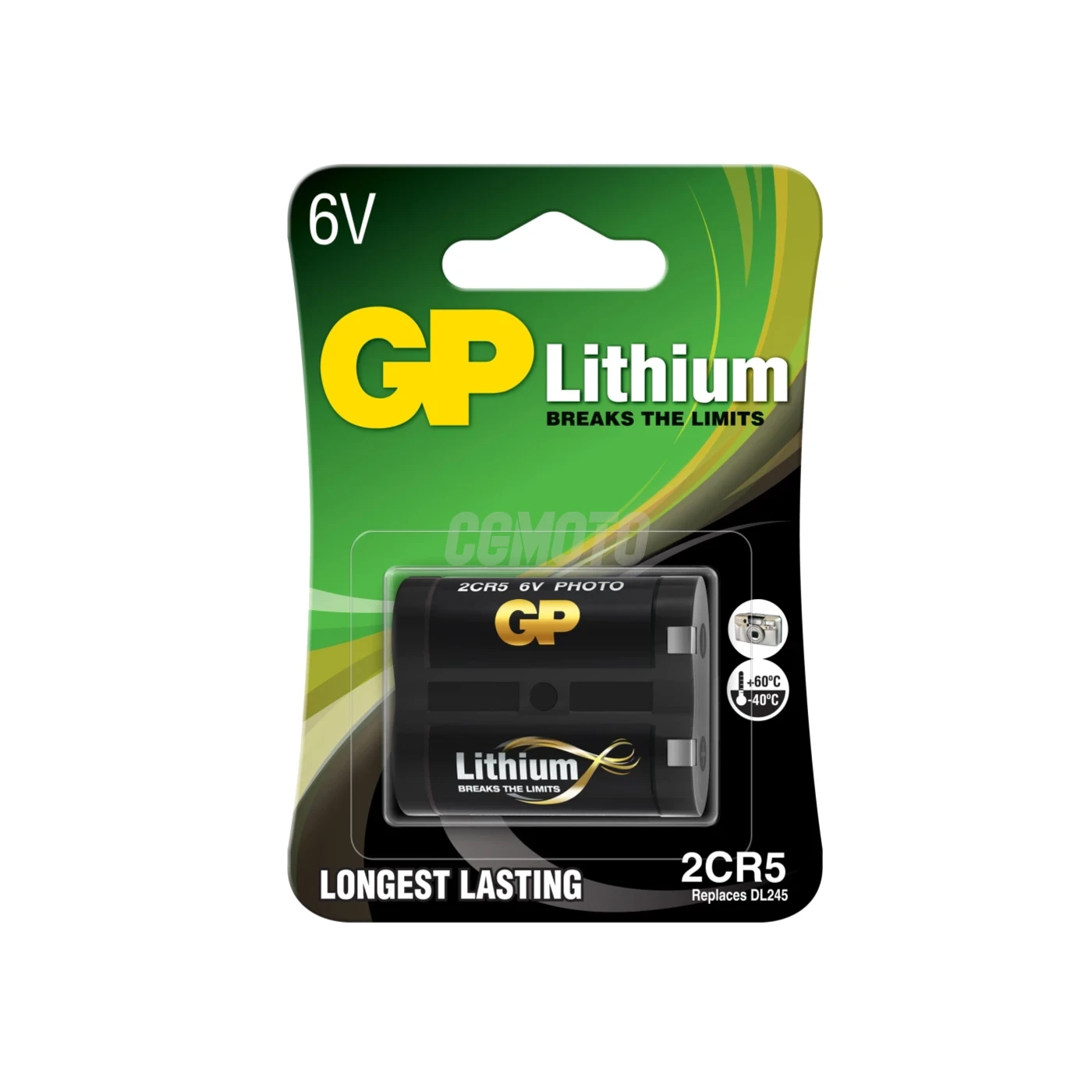 1 lithiumbatterie 2CR5 6 V 