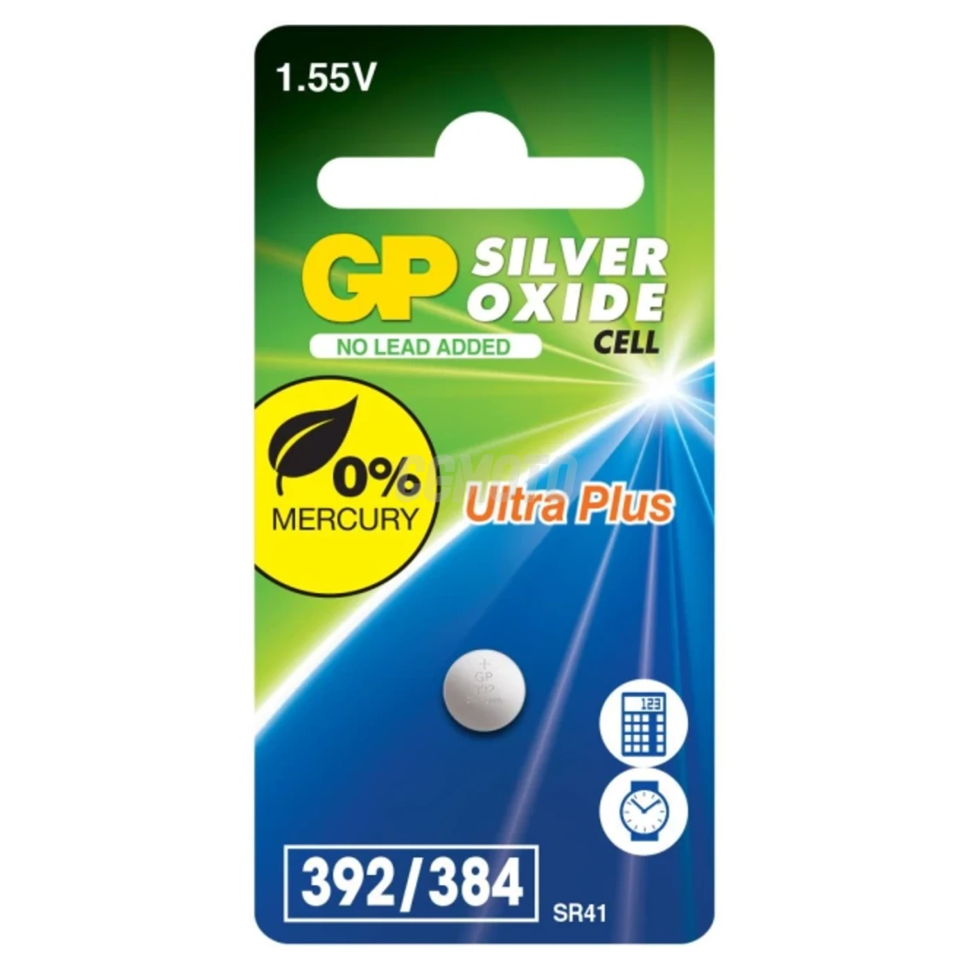 1 silberoxid-Knopfzelle SR41 1,55 V Ultra Plus 