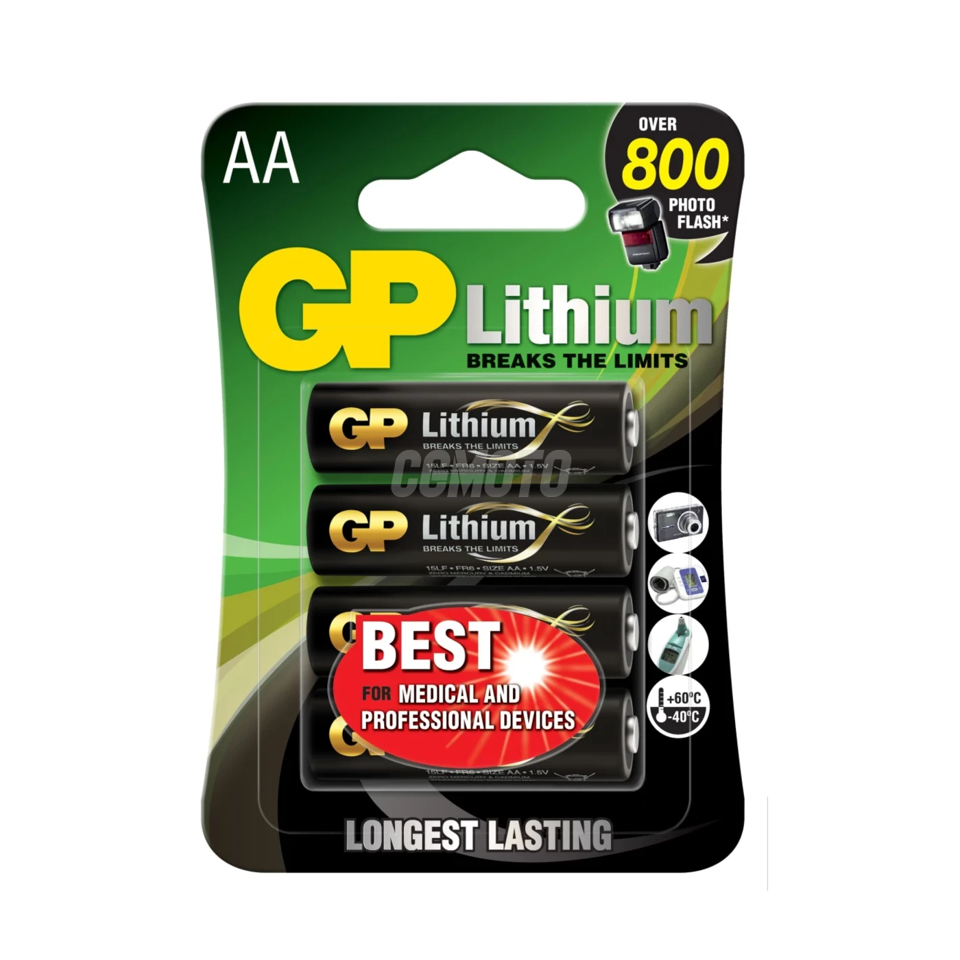 4 lithiumbatterien AA 1,5 V 