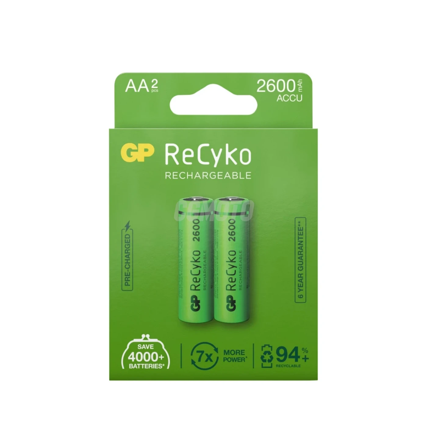 4 wiederaufladbare NIMH-Batterien AA 1,2 V Recyko 2600 mAh 4 wiederaufladbare NIMH-Batterien AA 1,2 V Recyko 2600 mAh