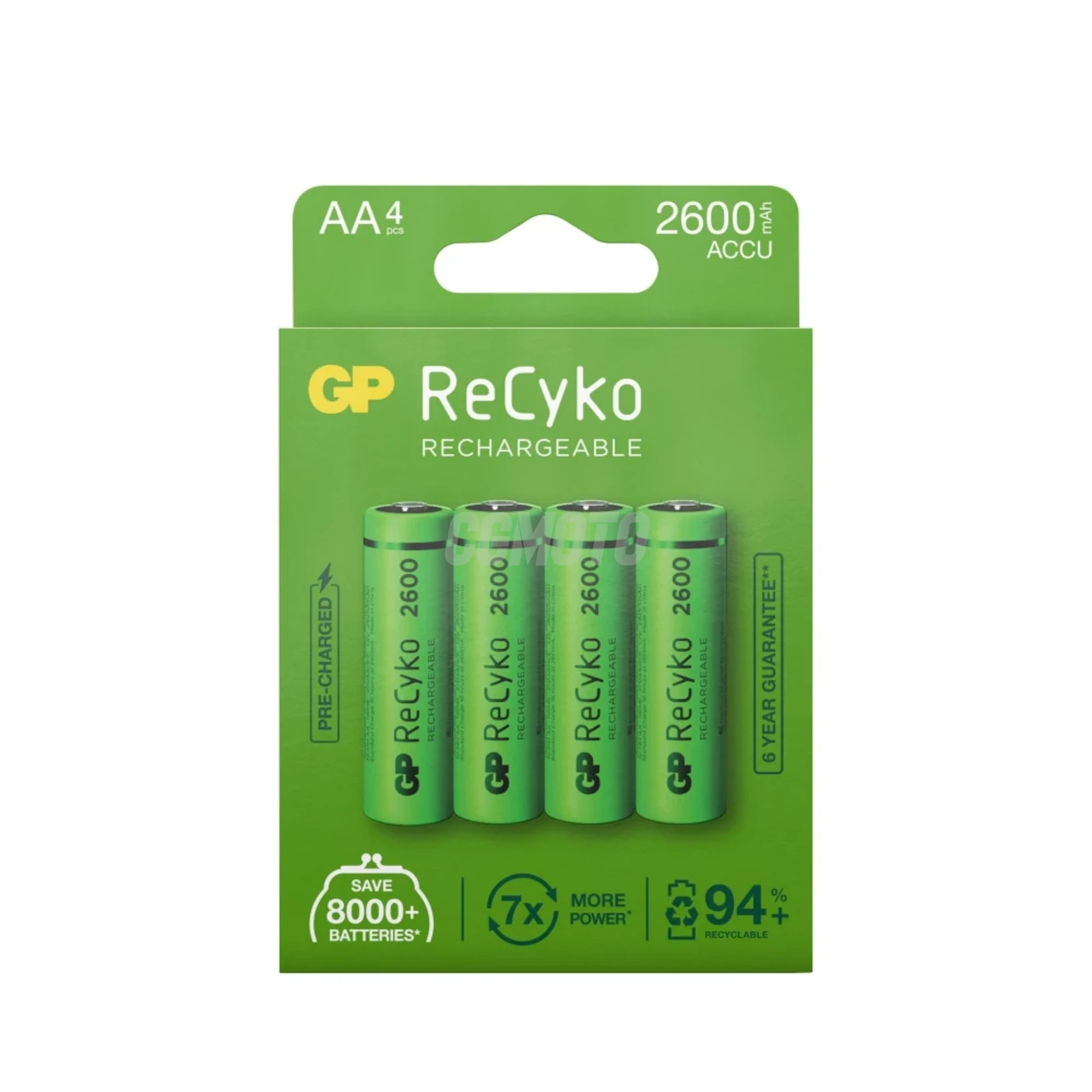 4 wiederaufladbare NIMH-Batterien AA 1,2 V Recyko 2600 mAh 4 wiederaufladbare NIMH-Batterien AA 1,2 V Recyko 2600 mAh