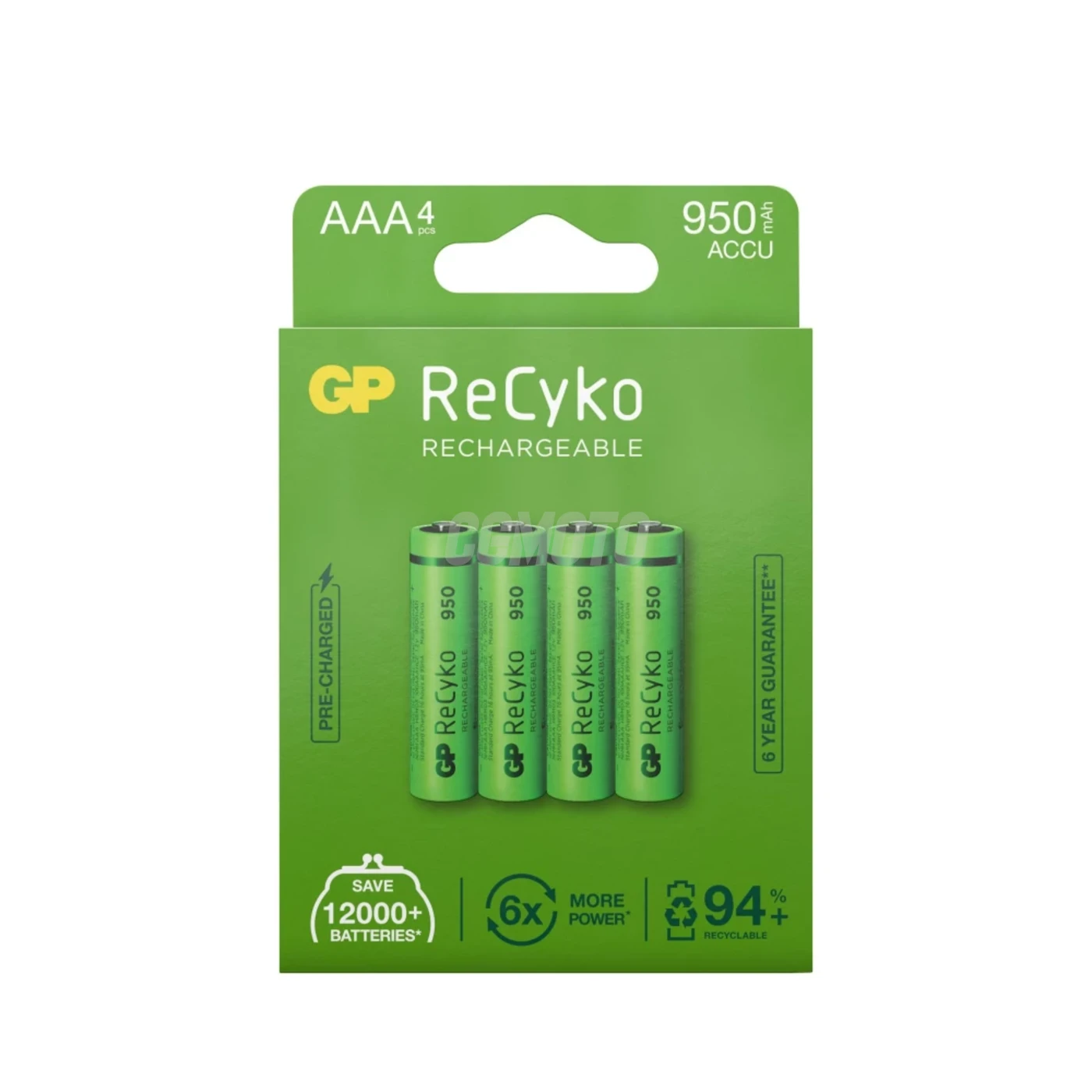 4 wiederaufladbare NIMH-Batterien AAA 1,2 V Recyko 950 mAh 4 wiederaufladbare NIMH-Batterien AAA 1,2 V Recyko 950 mAh