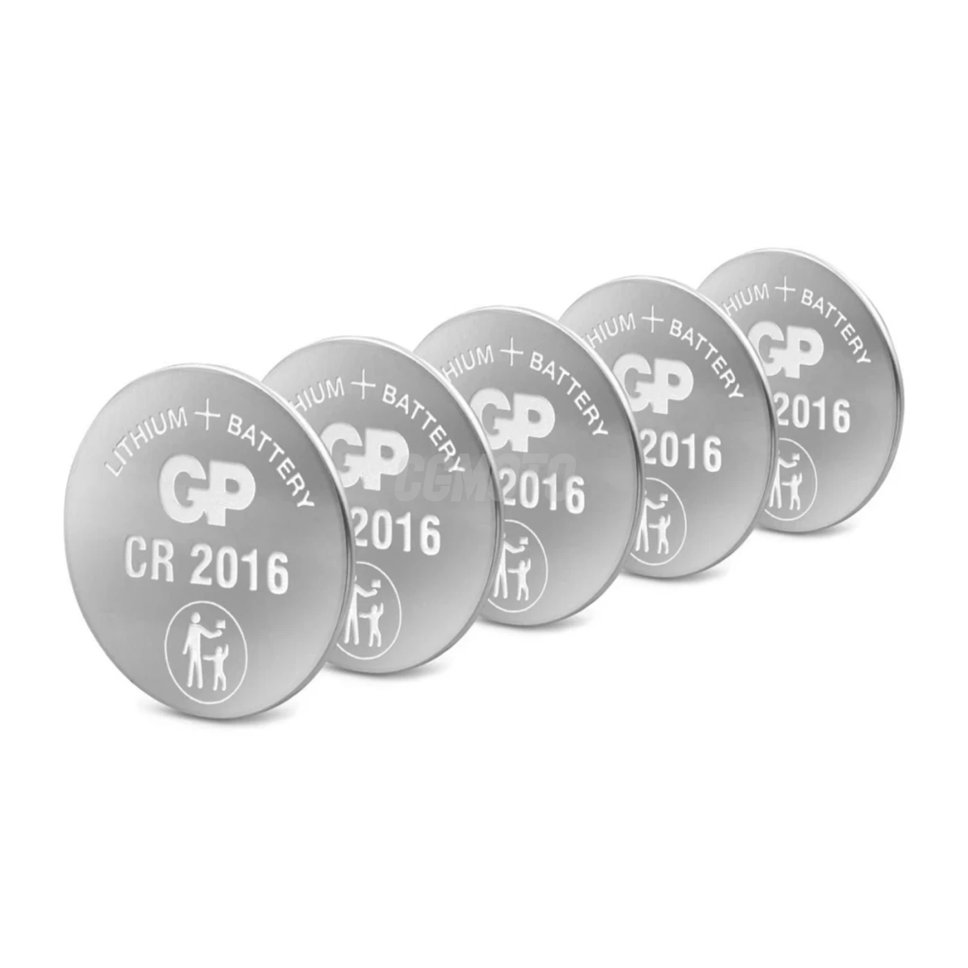 5 lithium-Knopfzellen CR2016 3 V 