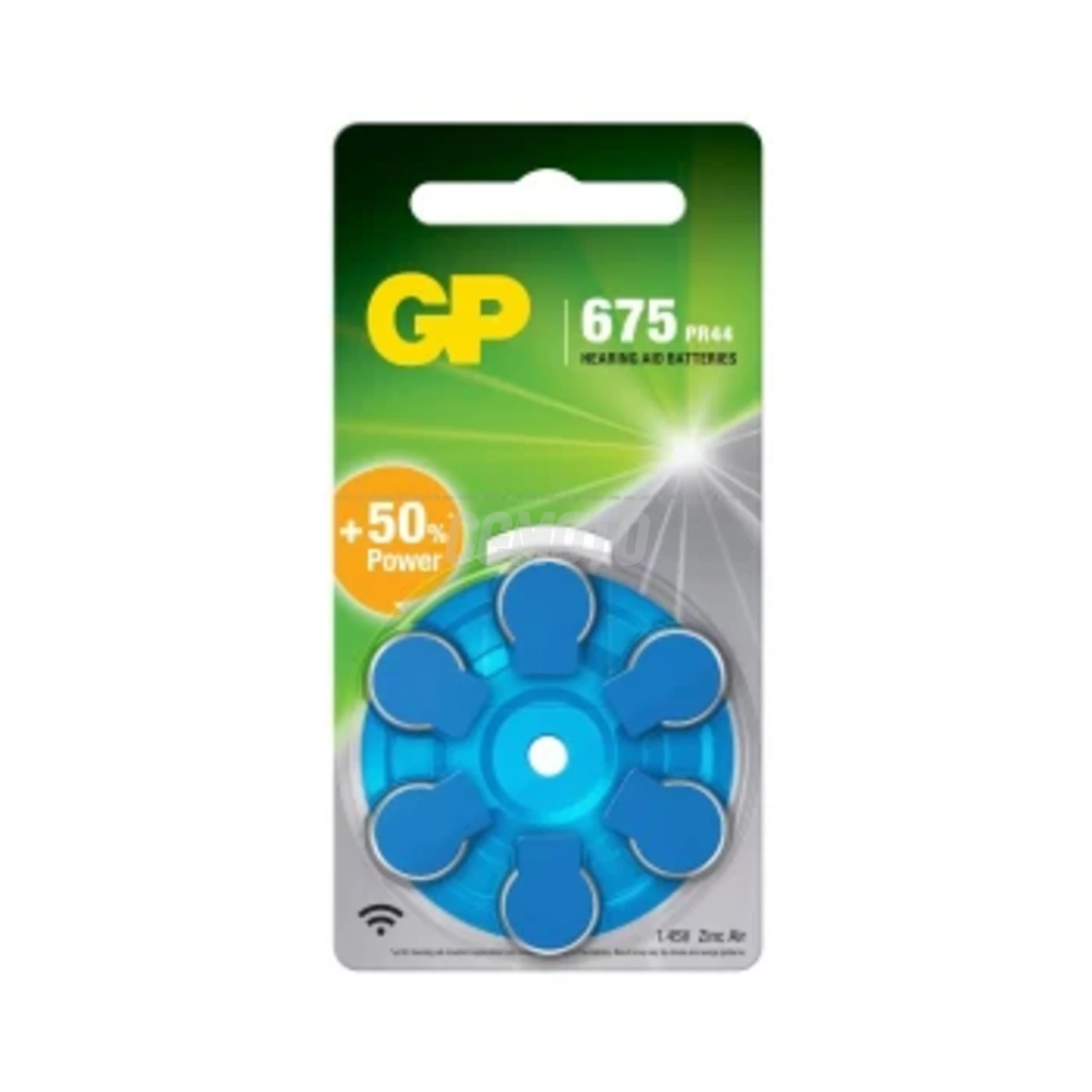6 zink-Luft-HÃ¶rgerÃ¤tebatterien A675 1,45 V 