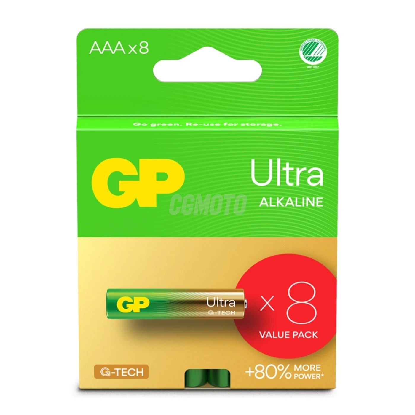 8 alkali-Batterien AAA 1,5 V Ultra 