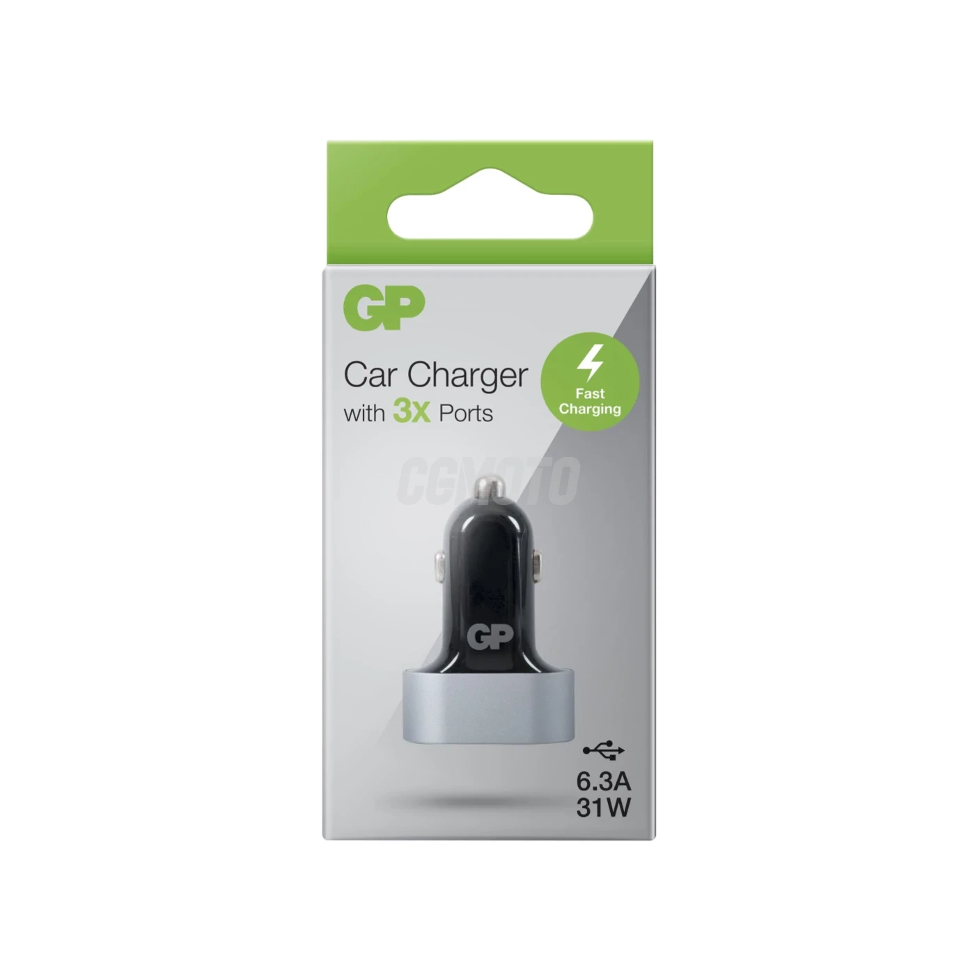 GP KFZ-Ladegerät CC61 - USB - 2 ports USB 2 4A + 1 port USB 1 5A