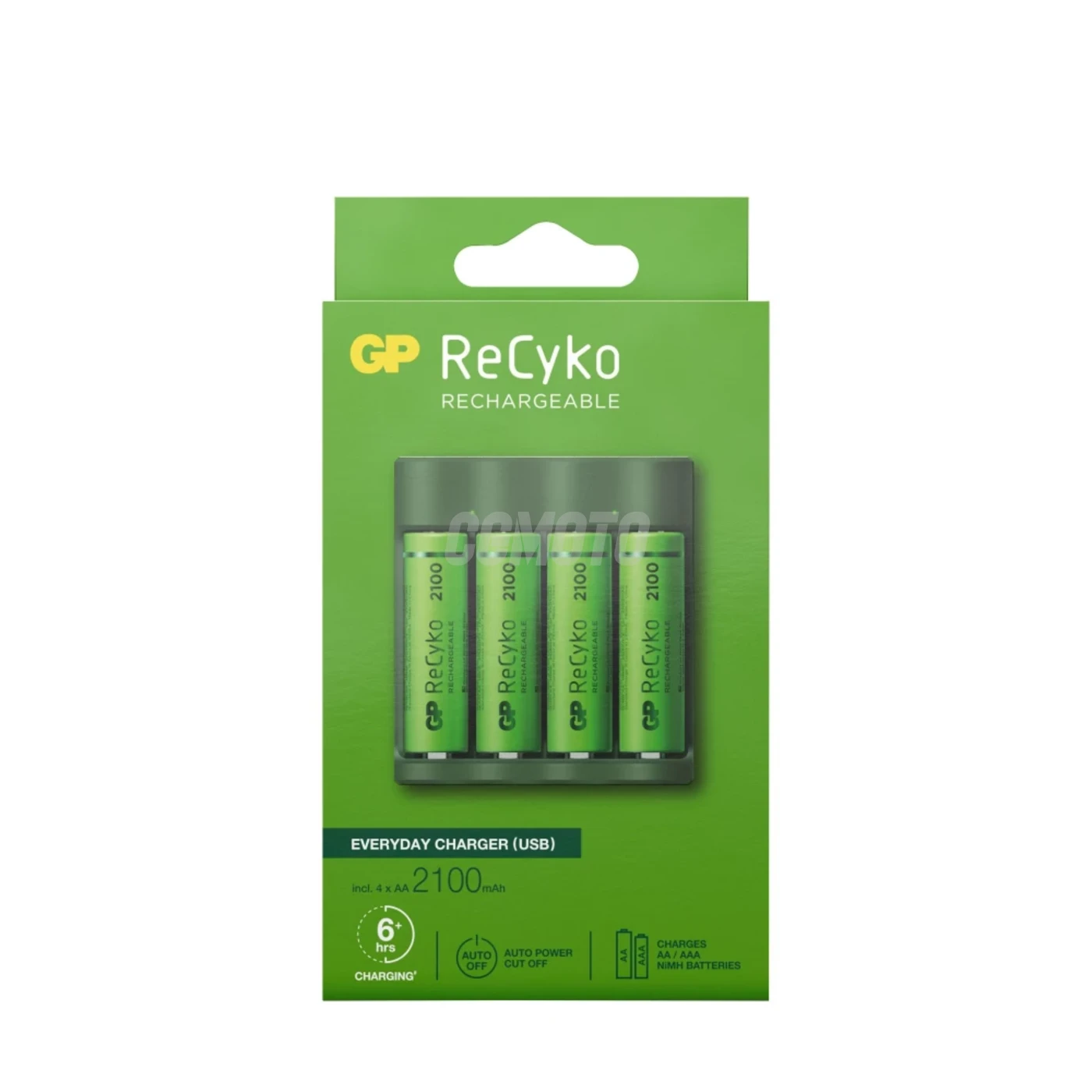 Ladegerät 6 Stunden GP B421 (USB) + 4 NiMH-Akkus AA 2000 mAh