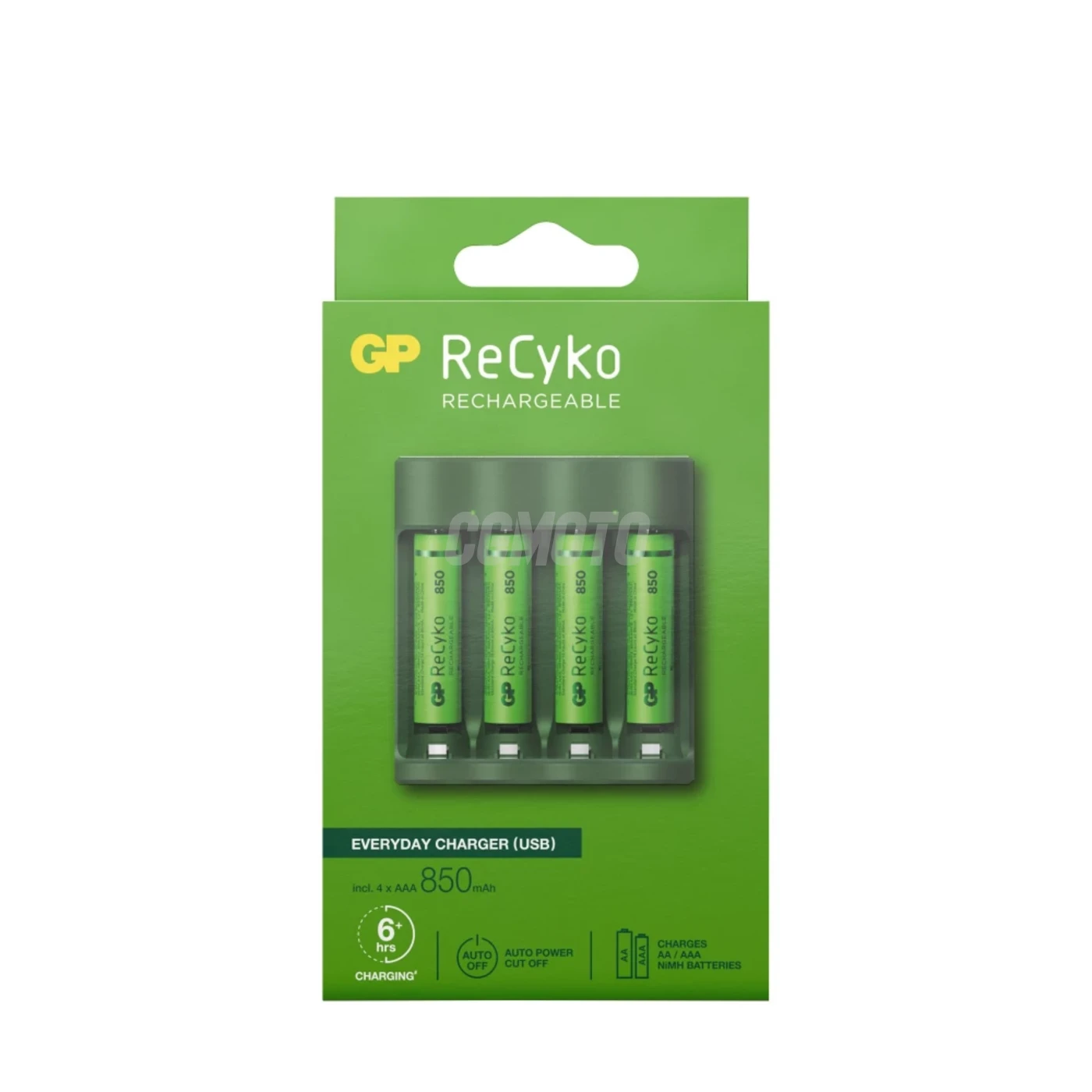Ladegerät 6 Stunden GP B421 (USB) + 4 NiMH-Akkus AAA 850 mAh