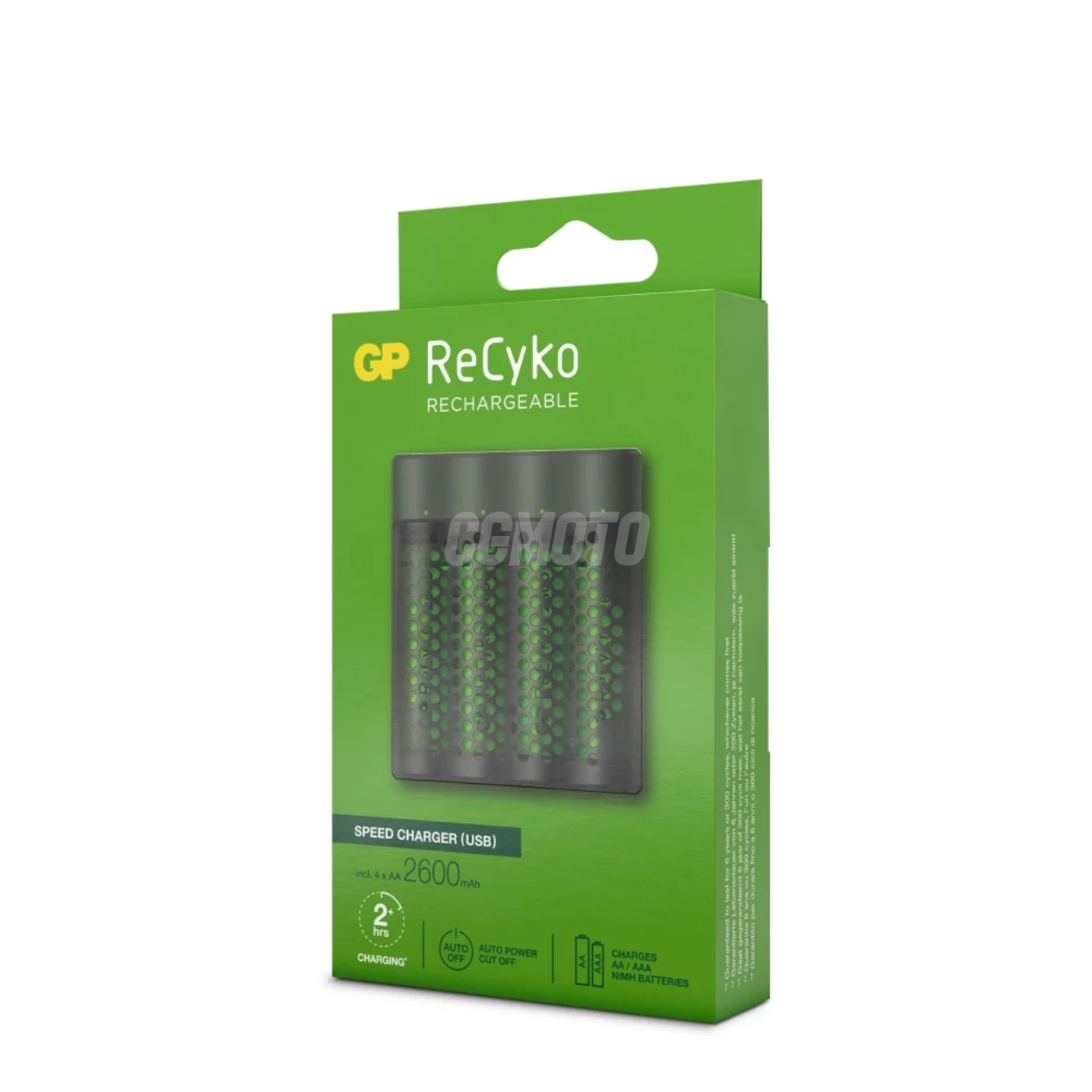 Schnellladegerät 2-4 Stunden M451 USB + 4 NiMH-Akkus AA  2600 mAh