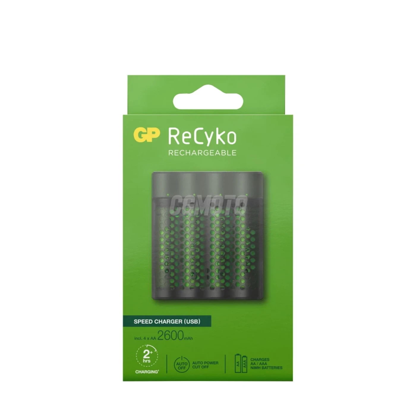 Schnellladegerät 2-4 Stunden M451 USB + 4 NiMH-Akkus AA  2600 mAh